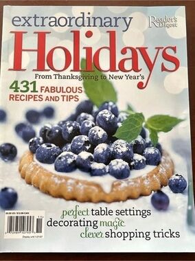 Reader's Digest Extraordinary Holidays: From Thanksgiving to New Year's Cookbook